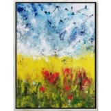 Irina Brettmann: Bild 'Raps und Mohn' (Original / Unikat), gerahmt