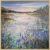 Irina Laube: Bild 'Blue Irises at the Evening Pond' (2024) (Original / Unikat), gerahmt