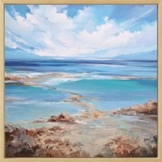 Irina Laube: Bild 'Summer Clouds' (2024) (Original / Unikat), gerahmt