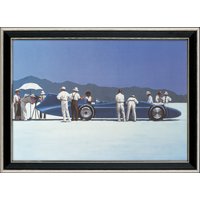 Jack Vettriano: Bild 'Bluebird at Bonneville', gerahmt