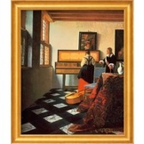 Jan Vermeer van Delft: Bild 'Die Musikstunde' (1662/64), gerahmt