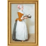 Jean-Étienne Liotard: Bild 'Schokoladenmädchen' (1743-45), gerahmt