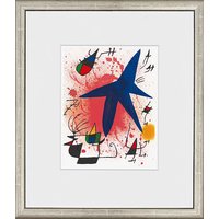 Joan Miró: Bild 'L'étoile bleu - Der blaue Stern', 1972, gerahmt