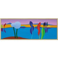 Julia Steinberg: Bild 'Flusslandschaft (104)' (2012) (Original / Unikat), gerahmt