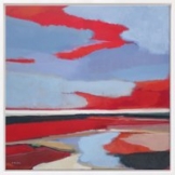 Kai Quedens: Bild 'Hemel an waas (Himmel am Watt)' (2026) (Original / Unikat), gerahmt