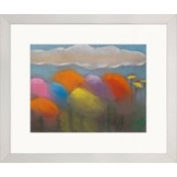 Kani Alavi: Bild 'Leuchtendes Blumenfeld' (Original / Unikat), gerahmt