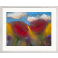 Kani Alavi: Bild 'Wilde Wiese' (Original / Unikat), gerahmt