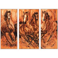 Kerstin Tschech: Triptychon 'Aufbruch', gerahmt
