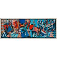 Klaus Dobrunz: Bild 'Ecke Aachener Rechts' (2021) (Original / Unikat), gerahmt