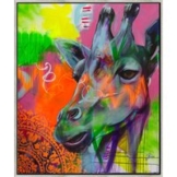 Kristin Preugschat: Bild 'Giraffe' (2024) (Original / Unikat), gerahmt