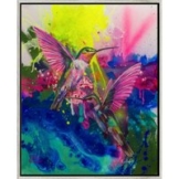Kristin Preugschat: Bild 'Kolibris' (2026) (Original / Unikat), gerahmt