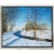 Leo Windeln: Bild 'Flusslandschaft im Winter' (2025) (Original / Unikat), gerahmt