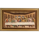 Leonardo da Vinci: Bild 'Das letzte Abendmahl' (1495-1498), gerahmt