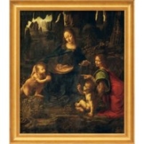 Leonardo da Vinci: Bild 'Madonna in der Felsengrotte' (1483-1486), gerahmt