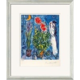 Marc Chagall: Bild 'Les Mariés', gerahmt