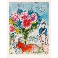 Marc Chagall: Bild 'Personnages fantastiques' (1974), ungerahmt