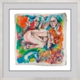 Marina Krasnitskaya: Bild 'A Little Birdie Told Me' (2025) (Original / Unikat), gerahmt