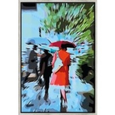 Mavet: Bild 'Red Rainspot' (2025) (Original / Unikat), gerahmt