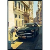 Maykel Herrera: Bild 'A Man and his Car', gerahmt