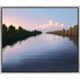Michael Krähmer: Bild 'Abendlicher Fluss', gerahmt
