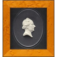 Miniatur-Porzellanbild 'Johann Wolfgang von Goethe', gerahmt