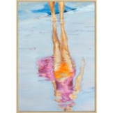 Mo Kilders: Bild 'Beachwalker II' (2025) (Original / Unikat), gerahmt