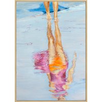 Mo Kilders: Bild 'Beachwalker II' (2025) (Original / Unikat), gerahmt