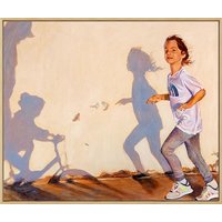 Mo Kilders: Bild 'Shadow on the Wall VI' (2021) (Original / Unikat), gerahmt