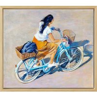 Mo Kilders: Bild 'Summer in the City I' (2023) (Original / Unikat), gerahmt