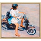Mo Kilders: Bild 'Summer in the City II' (2023) (Original / Unikat), gerahmt