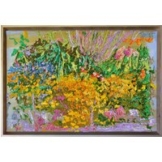 Monika Taffet: Bild 'Am Teich' (2021) (Original / Unikat), gerahmt