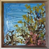 Monika Taffet: Bild 'Blauer Himmel' (2018) (Original / Unikat), gerahmt
