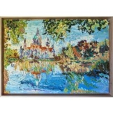 Monika Taffet: Bild 'Neues Rathaus' (2023) (Original / Unikat), gerahmt
