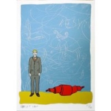 Moritz Götze: Bild 'Blaue Wand' (2001), ungerahmt