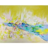 Nicole Leidenfrost: Bild 'Am Elbstrand' (2013) (Original / Unikat), auf Keilrahmen