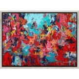 Nicole Leidenfrost: Bild 'Red Kiss' (2025) (Original / Unikat), gerahmt