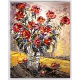 Nikolaus von der Assen: Bild 'Rote Rosen I' (2024) (Original / Unikat), gerahmt