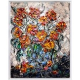 Nikolaus von der Assen: Bild 'Rote Rosen II' (2024) (Original / Unikat), gerahmt