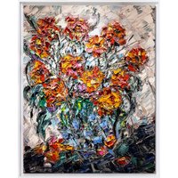 Nikolaus von der Assen: Bild 'Rote Rosen II' (2024) (Original / Unikat), gerahmt