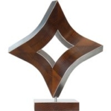Nikolaus Weiler: Skulptur 'Wogendes Quadrat' (2015) (Original / Unikat)