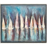 Olga Jonas: Bild 'Segelboote / Sailing 8' (2024) (Original / Unikat), gerahmt