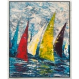Olga Jonas: Bild 'Segelboote / Sailing 9' (2024) (Original / Unikat), gerahmt