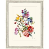 Oskar Kokoschka: Bild 'Sommerblume mit Iris und Pfingstblume', 1971, gerahmt