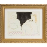 Pablo Picasso: Bild 'Mann und Modell' (1954), gerahmt