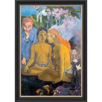 Paul Gauguin: Bild 'Contes Barbares - Barbarische Erzählung' (1902), gerahmt