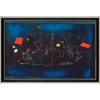 Paul Klee: Bild 'Abenteuerschiff' (1927), gerahmt