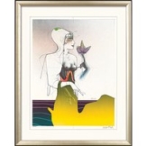 Paul Wunderlich: Bild 'Euphrosyne' - aus Grafikfolge 'Drei Grazien', gerahmt