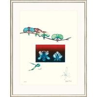Paul Wunderlich: Bild 'Orchidee II', WVZ-Nr. 725, gerahmt