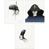 Paul Wunderlich: Bildfolge 'Têtes des Femmes', ungerahmt