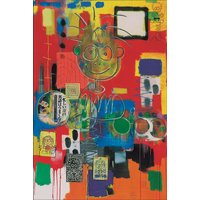 Peter Elsner: Bild 'MENSCHchEN' (2005), auf Keilrahmen